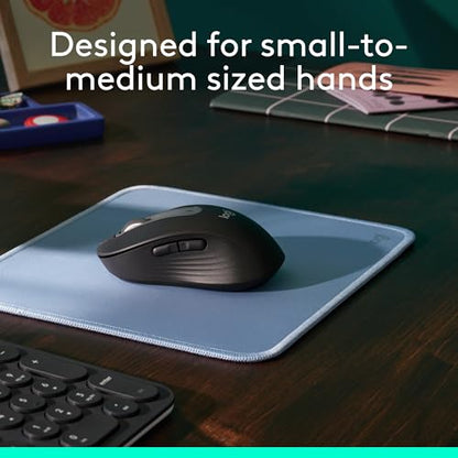 Logitech Signature M650 Wireless Mouse Small to Medium Sized Hands - Black - color: Black