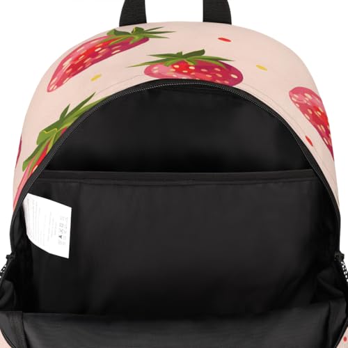 Strawberry Laptop Backpack for Women Men, 18.3 Inch Travel Work Backpacks, Strawberries Waterproof Computer Casual Daypack Nurse Teacher Bags - color: Multicolor 11