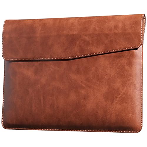 13" Leather Laptop Sleeve for MacBook Neo,MacBook Air/Pro 13" Case | Premium Leather Laptop Cover with Magnetic Buckle Closure,Computer Protective Bag,Brown - color: Brown, size: for MacBook Pro/Air 13"