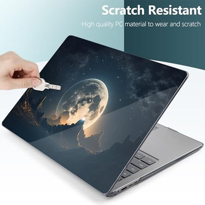Batianda AstroGrid Case for Microsoft Surface Laptop 15 inch, Moon in Sky | Fits Surface Laptop for Business 8th Edition 2026 & Surface Laptop 7 2024, 4-in-1 Accessories Bundle, Slim Durable Hard Shell - color: Moon in Sky