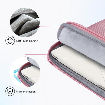Ferkurn Laptop Case Sleeve for Men Women Chromebook Case Compatible with MacBook Air/Pro Lenovo Surface HP Dell ASUS Acer, 13.3 inch, Pink - color: Pink, size: 13.3 inch