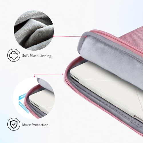 Ferkurn Laptop Case Sleeve for Men Women Chromebook Case Compatible with MacBook Air/Pro Lenovo Surface HP Dell ASUS Acer, 13.3 inch, Pink - color: Pink, size: 13.3 inch
