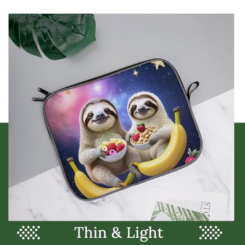 Laptop Sleeve Bag, Smooth Wear Resistant Laptop Case with Zipper, Lightweight Computer Bag Compatible with MacBook, iPad, Funny Sloth Riding Llama, 14inch - color: Style(964), size: 14inch