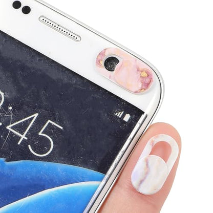 8PCS Laptop Camera Cover Slide, Marble Webcam Cover Slide Phone Camera Cover, Ultra-Thin Computer Camera Cover Slide Blocker Slider Privacy Cover for Laptop Desktop PC Tablet(Marble)