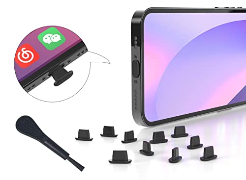 20X Anti Dust Plugs for iPhone 14, 14 Pro Max, 13, 13 Pro Max, 12, 12 Pro Max, 11, 11 Pro, X, XS, XR, 8, 7, iPhone Lightning Charging Port Dust Cover with Cleaning Brush, iPhone Silicone Dust Plugs - size: For iPhone(2 in 1)