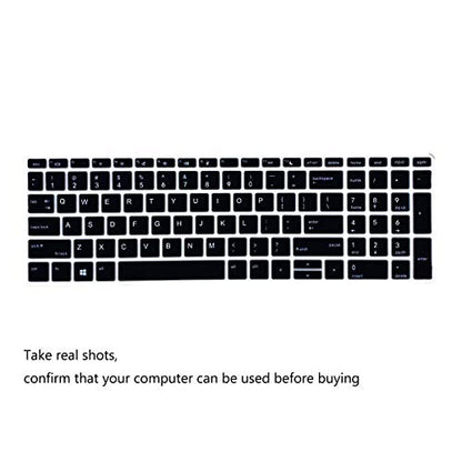 Keyboard Cover for 15.6" HP ProBook 450(G5/G6/G7) 455(G5/G6/G7) 650 G4 |17.3" HP ProBook 470 G5 (Not Fit ProBook 450/455 G8 G4 G3 G2 G1, ProBook 650 G8 G5 G3 G2 G1) US Layout Keyboard Skin-Black - color: Black