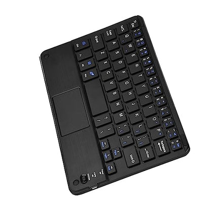 Keenso Ultra Slim Mini Wireless Keyboard with Touchpad, 90hr Working Time, Quiet Typing, for Tablet