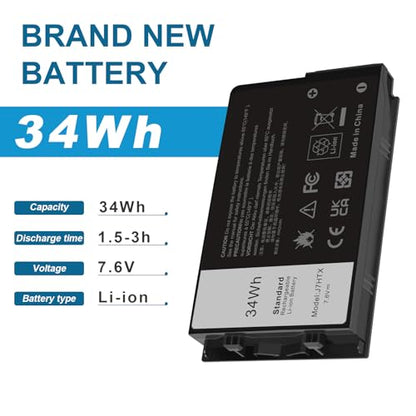 J7HTX 7XNTR Laptop Battery Replacement for Dell Latitude 7202 7212 7220 Rugged Extreme Tablet T03H T03H002 T03H T03H003 Series 02JT7D 2JT7D J82G5 FH8RW 0FH8RW DRPTJ VW5Y4 451-BBOR 451-BCCO 451-BCDH - size: 4.09*2.48*0.59inch
