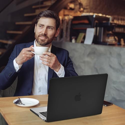 BlueSwan Flexible Case for MacBook Pro 16 inch, M5-M1 Pro/Max 2026-2021 | Anti-Scratch Protective Laptop Cover with Grippy Matte Texture, Seamless Fit and Lightweiht, Frosted Black - color: Frosted Black, size: Pro 16-inch (2026-2021)