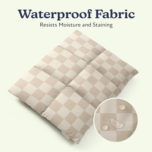 Vandel Puffy Laptop Sleeve 13 inch - 14 inch Waterproof Laptop Sleeve Case | Compatible with 13 inch MacBook Air/Pro 13 / MacBook Pro 14, iPad Pro 12.9, 13.3 in HP Dell, Air Case, Computer Bag Cover - color: u. Grid Neutral Checker