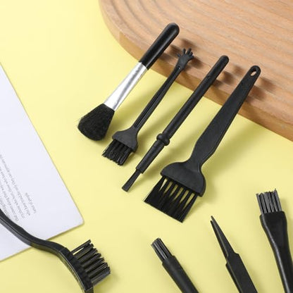 8 PCS Keyboard Brush for Pc Electronic Cleaning Brushes Computer Cleaning Kit for Laptop Keyboard Camera Computer (Black)