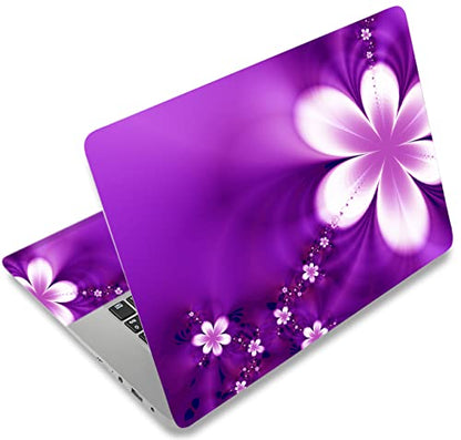 Purple Flowers 11.6 13 13.3 14 15 15.6 inches Netbook Laptop Skin Sticker Reusable Protector Cover for Laptop Notebook FY-NEK-13 - color: FY-NEK-13