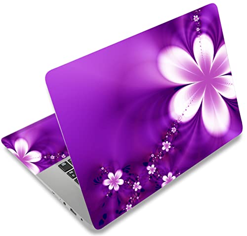 Purple Flowers 11.6 13 13.3 14 15 15.6 inches Netbook Laptop Skin Sticker Reusable Protector Cover for Laptop Notebook FY-NEK-13 - color: FY-NEK-13