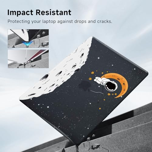 Funut Compatible with MacBook Pro 13 inch Case 2025 2024 2023-2016 M2 M1 | Case for MacBook Pro 13 inch A2338 A2289 A2251 A2159 A1989 A1708 A1706 Funut Plastic Hard Case & 2 Keyboard Cover, Astronaut - color: #Space Astronaut, size: 2016-2024 Macbook Pro