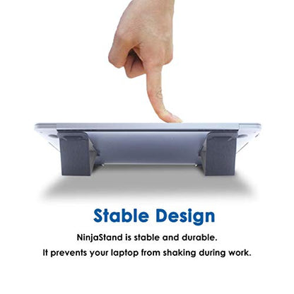 NinjaStand - Super Light/Thin/Portable Laptop Stand for 13" ~ 16" Laptops