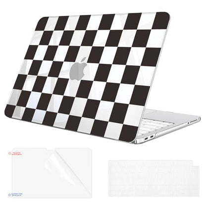 Fintie Case for MacBook Neo 13 Inch with Keyboard Skin & Screen Protector | 2026 A3404, Snap-On Design, Slim Fit, Hard Shell Cover, Checkered - color: Checkered