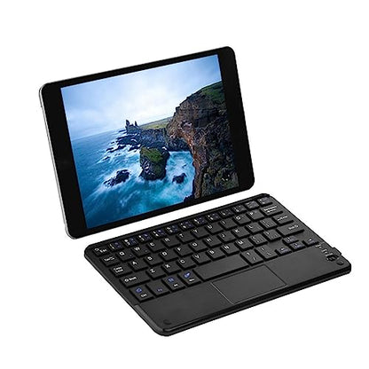 Yctze UltraSlim Wireless Mini Keyboard with Touchpad, Compatible with PC and Tablet