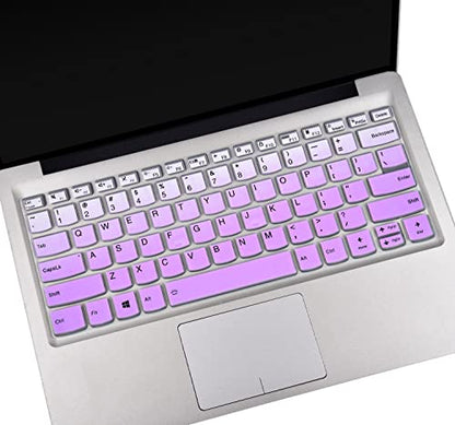 Keyboard Cover Skins for Lenovo Idepad S540 14" 14 inch, Lenovo Flex 5 5g 2-in-1 Laptop, Lenovo Ideapad Flex 5 14" Laptop Keyboard Protector - Gradual Purple - color: Gradual Purple