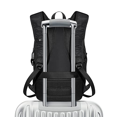 Tzowla 35 Liter Anti Theft Backpack with Giant Tumbler Holder Pocket and Lock,15.6 Inch Laptop Backpack - color: A-black, size: 35L 15.6inch