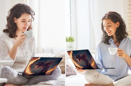 Tuiklol for MacBook Air 13 inch Case M5 2026 M4 2025 M3 2024 M2 2022 Release Model A3449 A3240 A3113 A2681,Plastic Hard Shell Cover for MacBook Air 13.6 with Touch ID, Fire Dragon - color: Fire Dragon