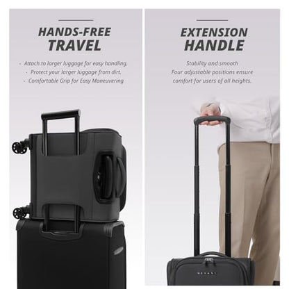 Verage Underseat Carry On Luggage with Wheels,14.5-Inch,Gray | Personal Item Bag,Airline Approved, Laptop Compartment, USB Charging Port - color: Grey, size: 14.5-Inch Plus Underseat