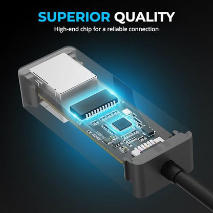 SABRENT USB-A to 2.5Gbps Ethernet Adapter, Multi-Gig (NT-UA25) | USB 3.0 to 2.5GbE RJ45; Win/macOS/Linux; aluminum; 10/100/1000/2500 Mbps; RTL8156BG - size: 2.5GbE USB-A