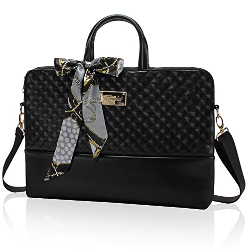Laptop Bag for Women Slim Travel - color: Khaki Pu