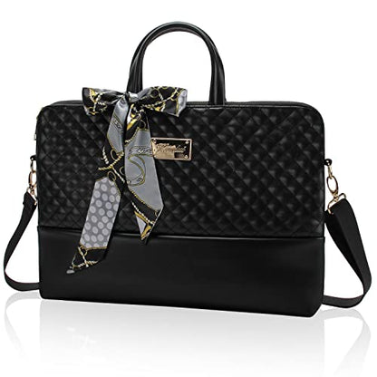 Laptop Bag for Women Slim Travel - color: Khaki Pu