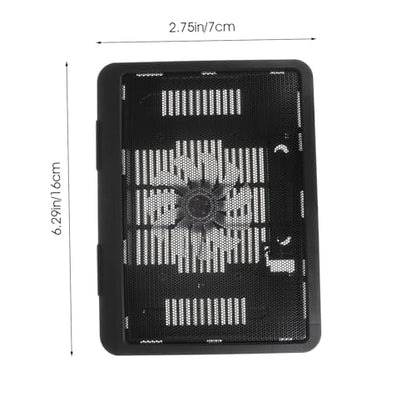 Ergonomic Laptop Cooling Pad with Silent LED Fans Ultra-Thin Computer Stand for Gaming and Office Laptops Quiet Cooler for Heat Dissipation