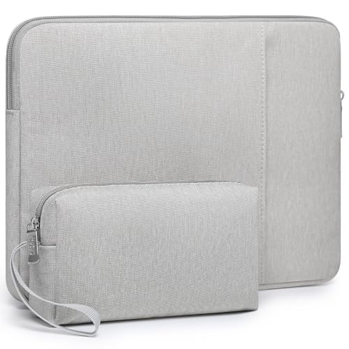HYZUO 13 Inch Laptop Case Sleeve Bag Set for MacBook Air M5, Light Gray | for MacBook Air 13 M5-M1 A3449 2026-2018, MacBook Neo 13, MacBook Pro 13 M2/M1 2026-2016, iPad Pro/Air 13, XPS 13,Surface Pro - color: Light Gray, size: 13 Inch