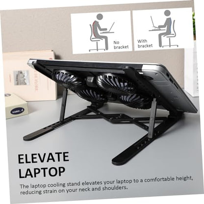 ARTIBETTER Laptop Cooling Pad Height and - Design Four Fans for Efficient Heat Dissipation Compatible Various Laptop for Use