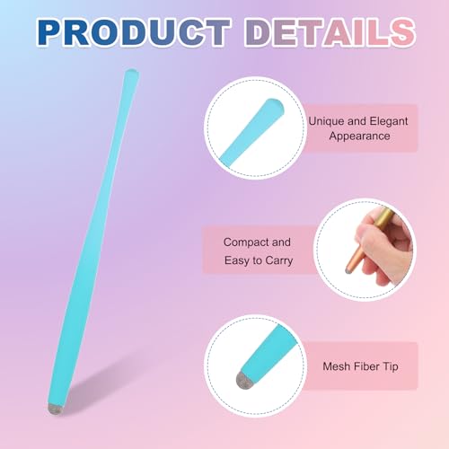 PATIKIL 2Pcs Slim Waist Stylus Pens for Touch Screen, High Sensitivity Universal Pen Capacitive Digital Pens Touchscreen Stylus for Phone Tablets Laptop Touch Screen, Blue - color: Blue