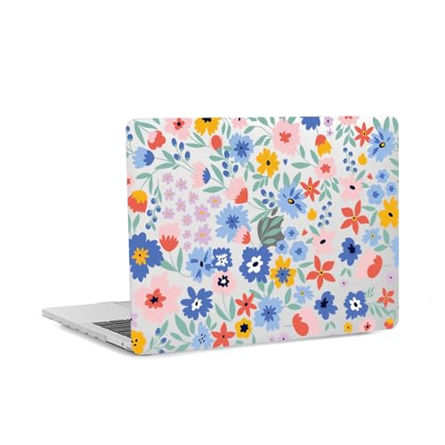 Hard Case Compatible with Old Version MacBook Pro 13 inch Case 2012 2011 2010 2009 2008 Release A1278 with CD-ROM, Laptop Plastic Hard Case Shell & Keyboard Cover, Flowers - color: 1634 Flowers, size: A1278(Pro 13" w/CD-ROM 2008-2012)