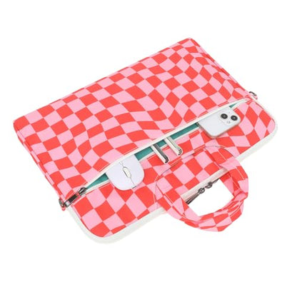 Water Resistant Laptop Shoulder Sleeve Case Bag for MacBook Pro 16 inch and 15.6 inch and 16 inch laptop (Grid) - color: Grid