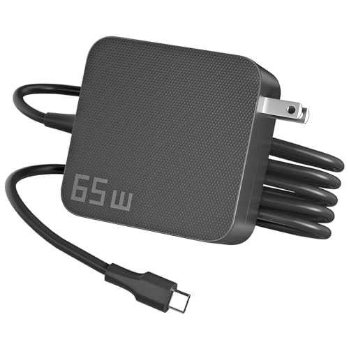 AKELON 65W USB C Laptop Charger for Lenovo Thinkpad Yoga HP Elitebook Spectre Dell Latitude MacBook Pro ASUS Chromebook Samsung 20V 3.25A Type C PD Wall Fast Power Adapter
