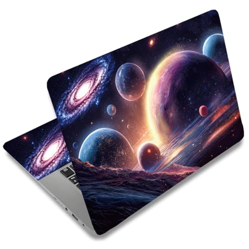 SUPERDANT Laptop Skin Sticker Planet Laptop Decals Personalized Universal Notebook Computer Wrap Vinyl Skin Stickers Cover Art Decal Removable 12-15.6 Inch Waterproof Scratch-Resistant Gifts - style: Planet