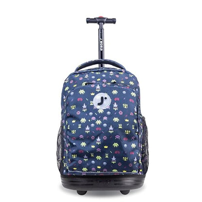 J World Sunny Rolling Backpack for Kids. Roller Bag With Wheels, Game - color: Game