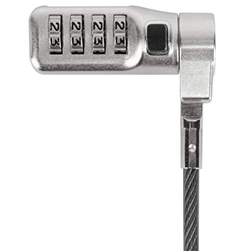 Targus DEFCON 3-in-1 Lock, Resettable Combination Retail Lock for Laptop Computer and Desktop Security Cable (ASP86RGL) - size: 3-in-1 Lock, style: Resettable Combination