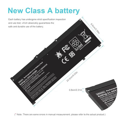 SR03XL L08855-855 Battery Replacement for Hp Pavilion 15-CX 15-cx0xxx 15-cx0058wm 15-cx0056wm Envy X360 15-CN 15-CP 17-BW Series for hp pavilion laptop 15-cx0xxx battery SR04XL 52.5Wh 4550mAh - color: SR03XL