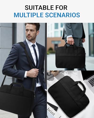 Laptop Messenger Bag with Zippers, Padded Protection, Adjustable Shoulder Strap - color: Grey