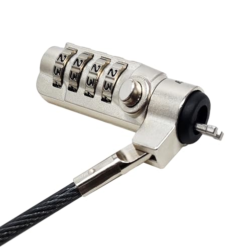 Nano Slot NanoSaver Compatible Laptop Cable Lock – Noteking, 4-Digit Combination, 1.8 m Steel Cable