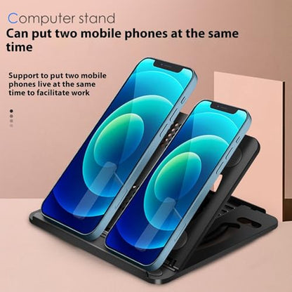 Laptop Stand for Desk Portable and Adjustable Rack with 360 Degree Rotating Base Holds Notebook Home Portable Foldable Stand - color: B