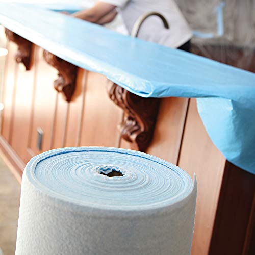 Trimaco Stay Put Surface Protector, Blues, 39.37-inch x 164.04-feet - size: 39.37-inch x 164.04-feet