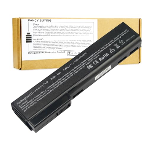8460p Laptop Battery for HP EliteBook 8460w 8470p 8470w 8560p 8570p 8770P; HP ProBook 6360B 6460B 6465B 6470B 6560B 6565B 6570B Notebook, CC09 CC06 QK642AA 628666-001 630919-421 HSTNN-F08C HSTNN-OB2G - size: 8.07*2.05*0.83inch 6360B
