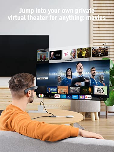 Lemorele 4K 60Hz HDMI to USB C Adapter with Power Supply for AR Glasses | For Switch/PS5/Xbox/Steam Deck Dock; XREAL Air, Rokid, RayNeo AR Glasses & USB-C Portable Monitors, Plug and Play