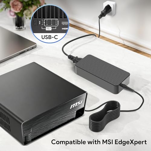 48V 5A 240W USB C GaN PD3.1 36V 5A 180W Power Supply with Detachabble USB- C Cable for NVIDIA DGX Spark/Asus Ascent GX10 Desktop AI Computer, Framework Laptop 16(2025), Thunderbolt 5 AI PC Gaming