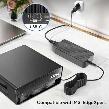 48V 5A 240W USB C GaN PD3.1 36V 5A 180W Power Supply with Detachabble USB- C Cable for NVIDIA DGX Spark/Asus Ascent GX10 Desktop AI Computer, Framework Laptop 16(2025), Thunderbolt 5 AI PC Gaming