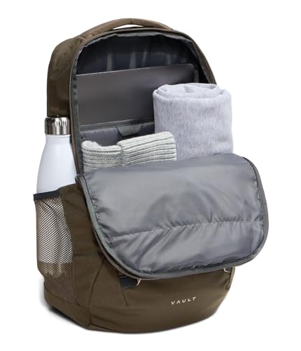 The North Face Vault Everyday Laptop Backpack - Commuter Travel Bag, Water-Repellent Finish, Spacious Compartment, Dark Chestnut/Garnet, One Size