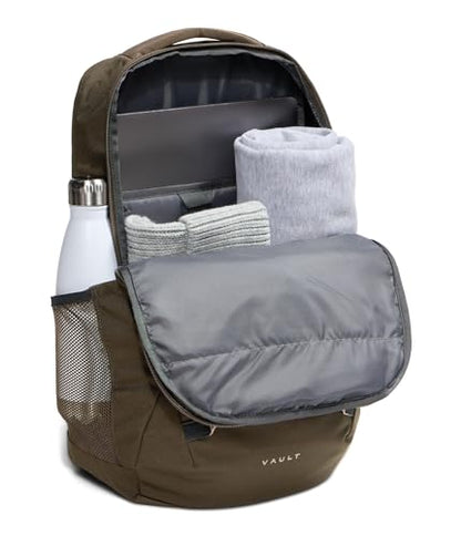 The North Face Vault Everyday Laptop Backpack - Commuter Travel Bag, Water-Repellent Finish, Spacious Compartment, Dark Chestnut/Garnet, One Size