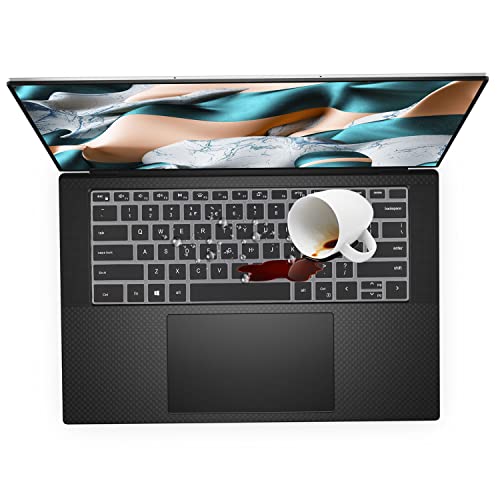 Keyboard Cover for 2025-2022 Dell XPS 15 9500 9510 9520 9530 15.6 Inch & XPS 17 9720 9700 9710 9730 17 Inch & DELL Precision 5770 5570 5760 5560 15.6" 17.3" US Layout (NOT FIT XPS 13 14 16 inch) - color: Black